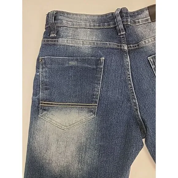 Vintage Southpole Bermuda Jean Shorts Men's 30x11 Y2K Jorts Acid Wash Preppy - Picture 6 of 12